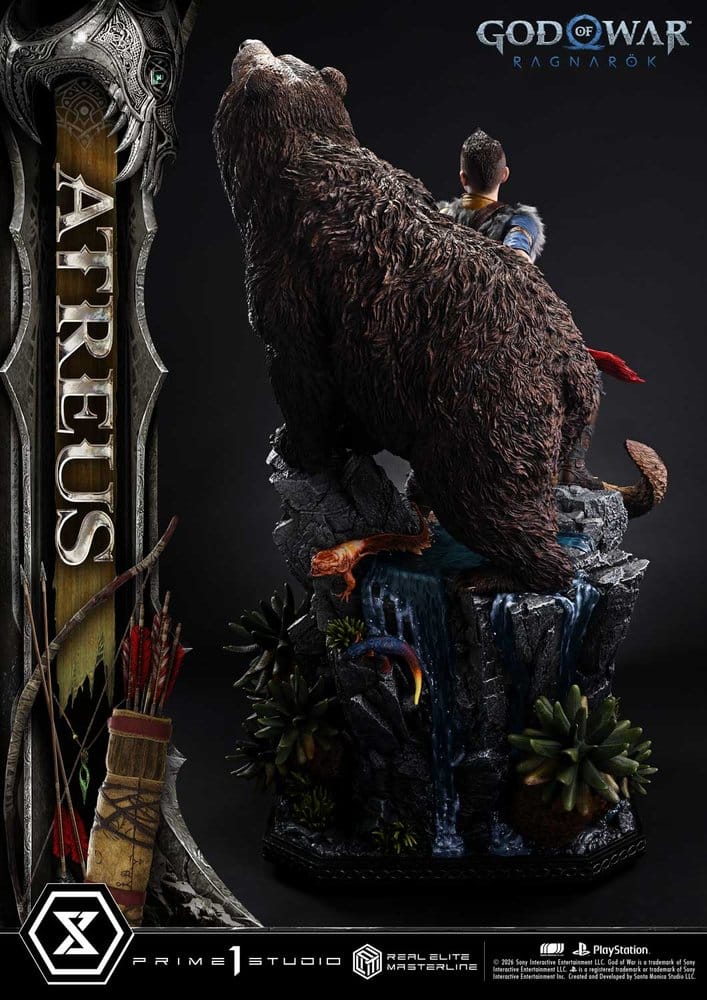 God of War: Ragnarok Real Elite Masterline Estatua 1/3 Atreus Deluxe Version 96 cm