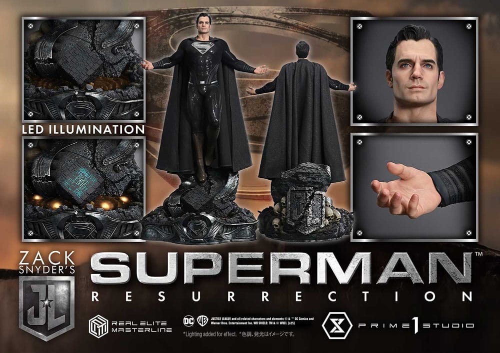 Zack Snyder's Justice League Estatua Real Elite Masterline Series 1/3 Superman Resurrection Deluxe Ver. 95 cm - Z POP Toys