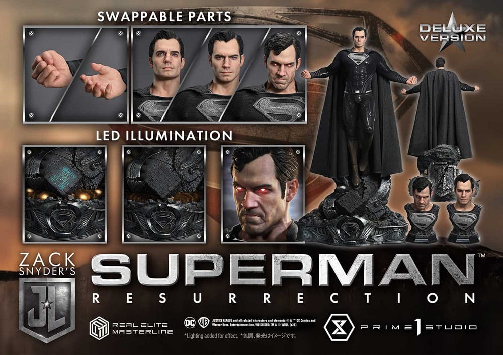 Zack Snyder's Justice League Estatua Real Elite Masterline Series 1/3 Superman Resurrection Deluxe Ver. 95 cm - Z POP Toys