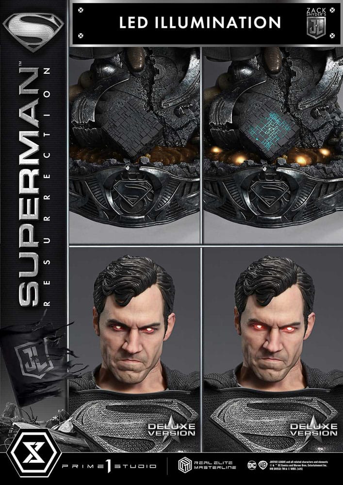 Zack Snyder's Justice League Estatua Real Elite Masterline Series 1/3 Superman Resurrection Deluxe Ver. 95 cm - Z POP Toys