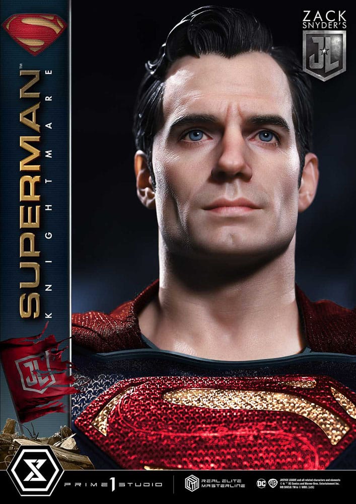 Zack Snyder's Justice League Estatua Real Elite Masterline Series 1/3 Superman Knightmare Color Edition 95 cm - Z POP Toys