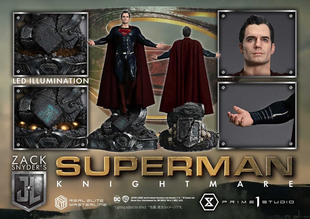 Zack Snyder's Justice League Estatua Real Elite Masterline Series 1/3 Superman Knightmare Color Edition 95 cm - Z POP Toys