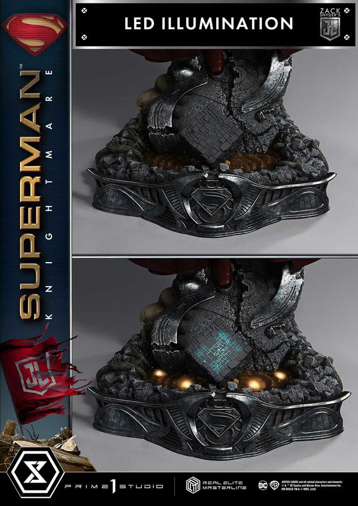 Zack Snyder's Justice League Estatua Real Elite Masterline Series 1/3 Superman Knightmare Color Edition 95 cm - Z POP Toys