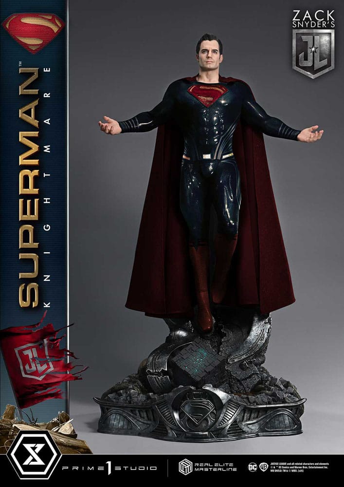 Zack Snyder's Justice League Estatua Real Elite Masterline Series 1/3 Superman Knightmare Color Edition 95 cm - Z POP Toys