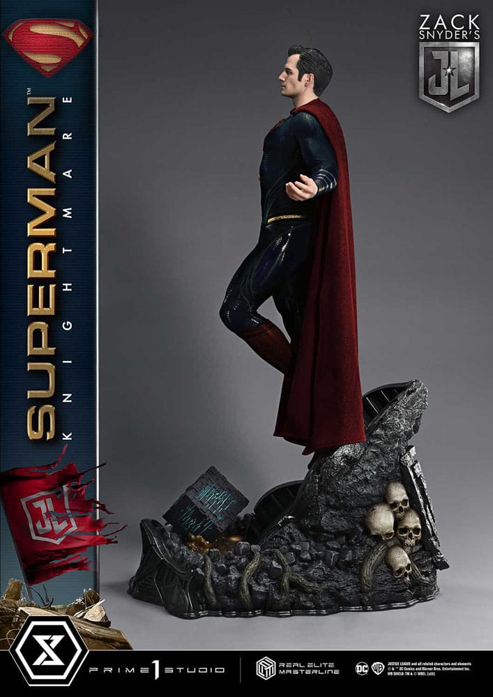 Zack Snyder's Justice League Estatua Real Elite Masterline Series 1/3 Superman Knightmare Color Edition 95 cm - Z POP Toys