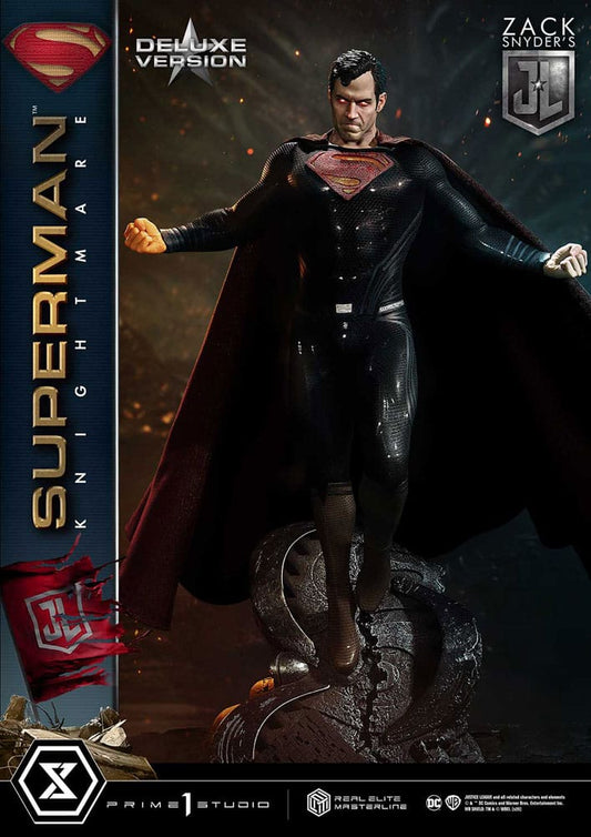 Zack Snyder's Justice League Estatua Real Elite Masterline Series 1/3 Superman Knightmare Color Edition Deluxe Ver. 95 cm - Z POP Toys