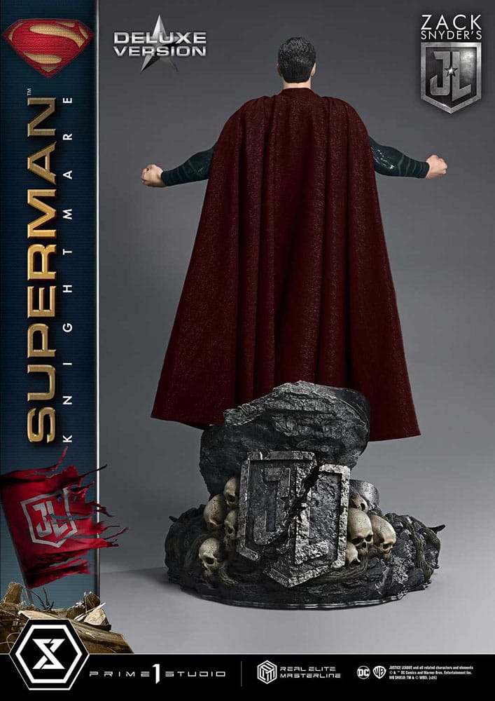 Zack Snyder's Justice League Estatua Real Elite Masterline Series 1/3 Superman Knightmare Color Edition Deluxe Ver. 95 cm - Z POP Toys