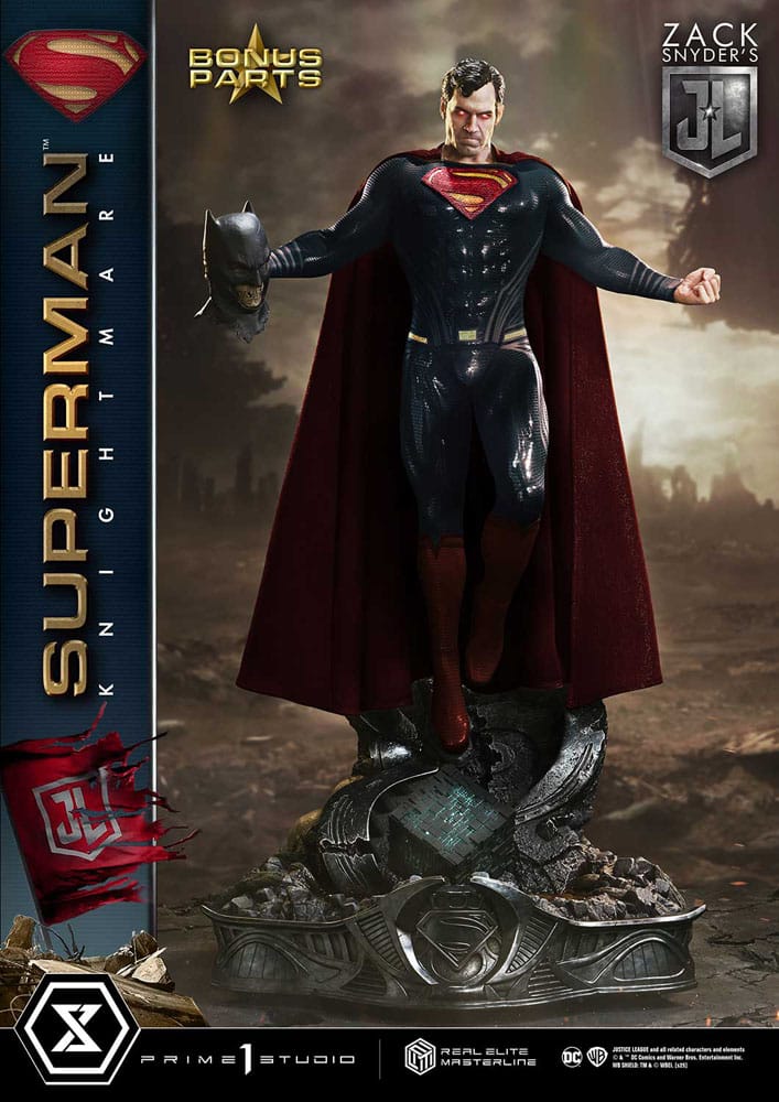 Zack Snyder's Justice League Estatua Real Elite Masterline Series 1/3 Superman Knightmare Color Edition Deluxe Bonus Ver. 95 cm - Z POP Toys