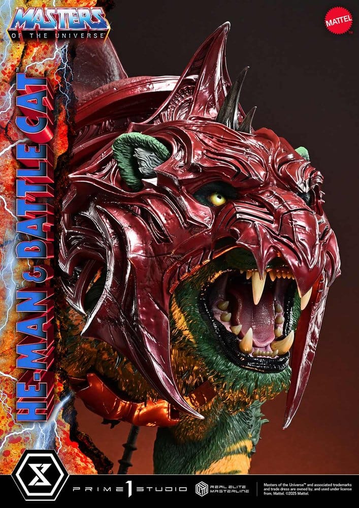 Masters of the Universe Estatua Real Elite Masterline Series 1/4 He-Man & Battle Cat 86 cm