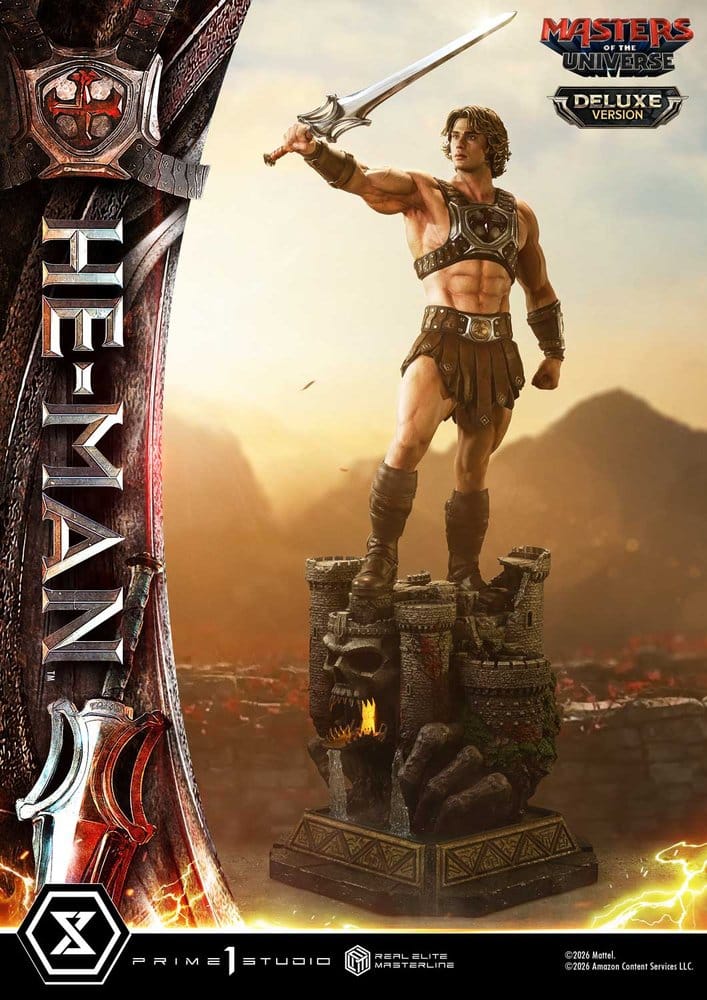 Masters of the Universe (2026 Film) Real Elite Masterline Series Estatua 1/3 He-Man Deluxe Version 117 cm