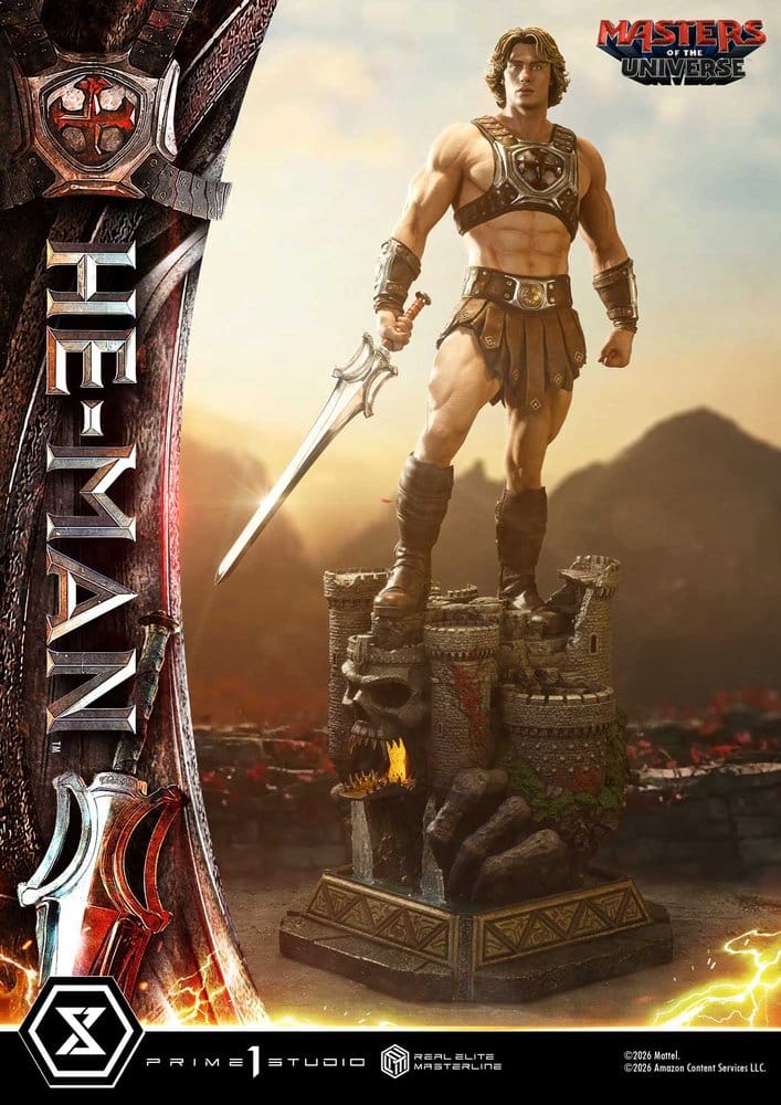 Masters of the Universe (2026 Film) Real Elite Masterline Series Estatua 1/3 He-Man Deluxe Version 117 cm
