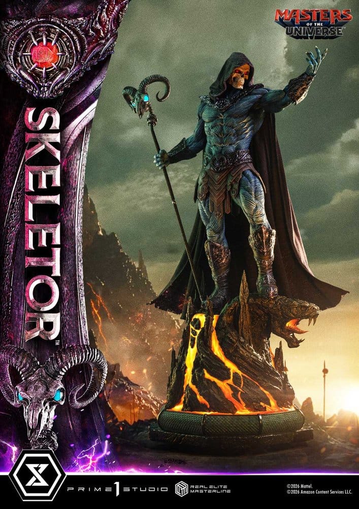 Masters del Universo (2026 Film) Real Elite Masterline Series Estatua 1/3 Skeletor 95 cm