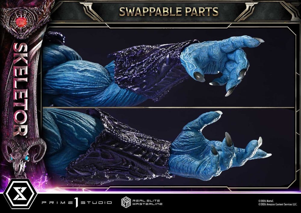 Masters del Universo (2026 Film) Real Elite Masterline Series Estatua 1/3 Skeletor 95 cm