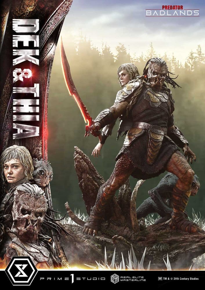 Predator Real Elite Masterline Estatua 1/3 Badlands Dek & Thia Deluxe Version 87 cm
