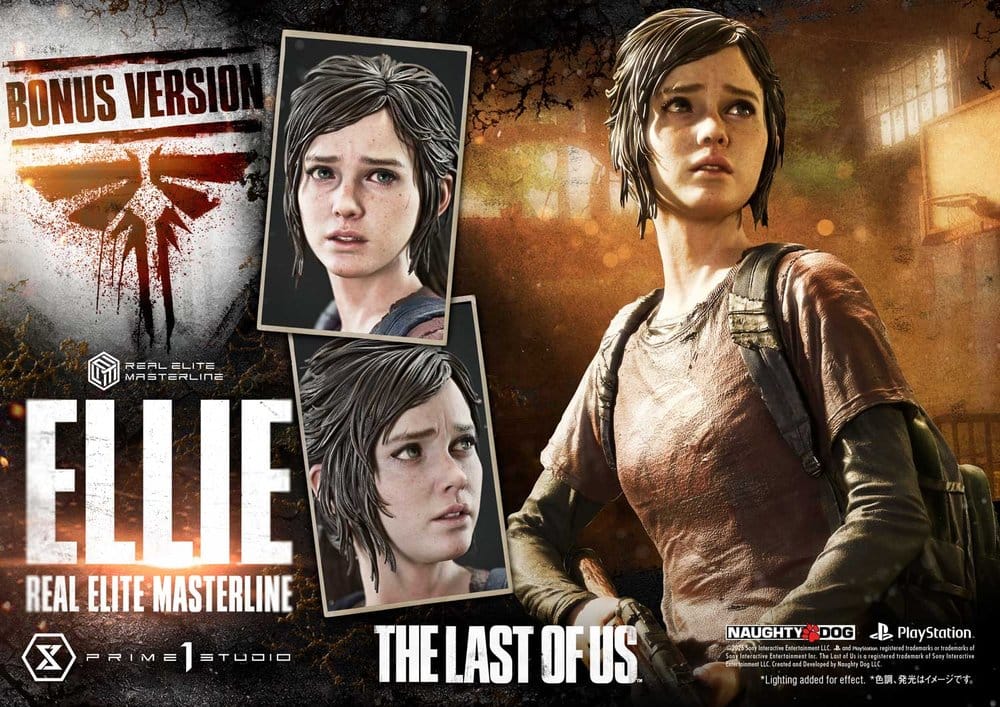 The Last of Us (Part I) Real Elite Masterline Estatua 1/4 Ellie Bonus Version 46 cm