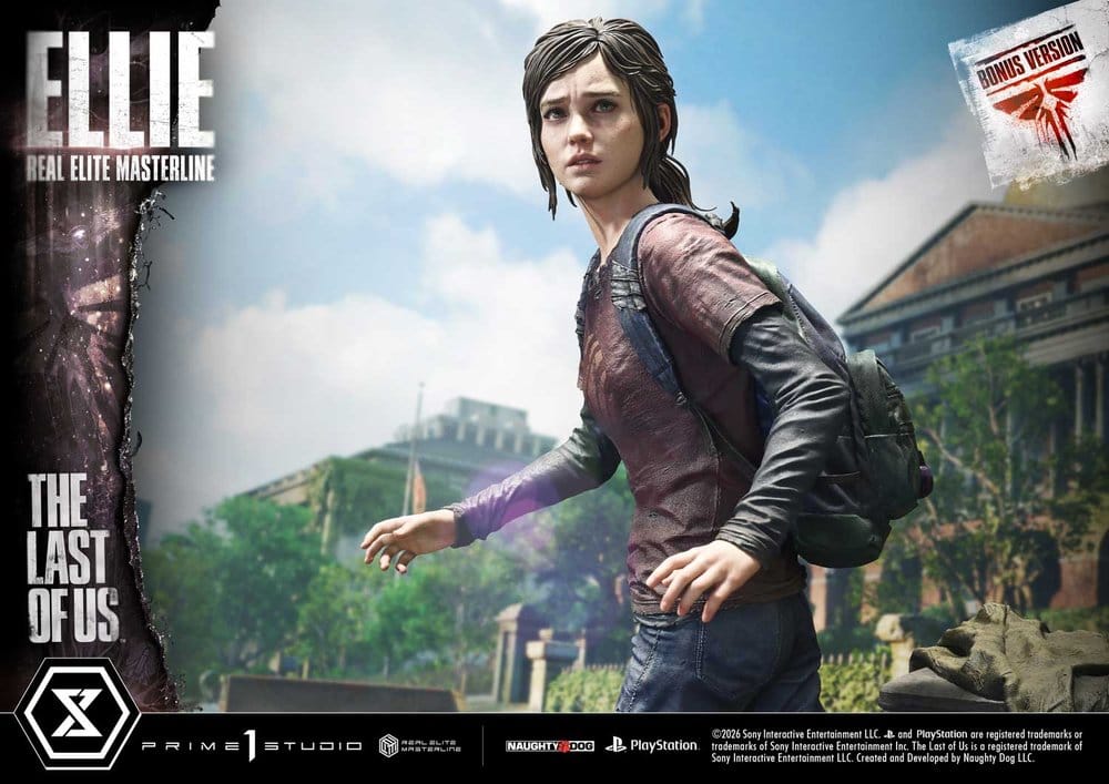 The Last of Us (Part I) Real Elite Masterline Estatua 1/4 Ellie Bonus Version 46 cm