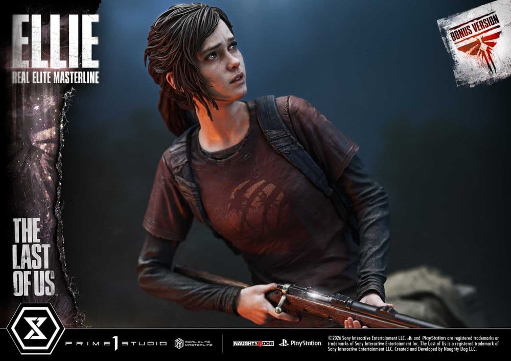 The Last of Us (Part I) Real Elite Masterline Estatua 1/4 Ellie Bonus Version 46 cm