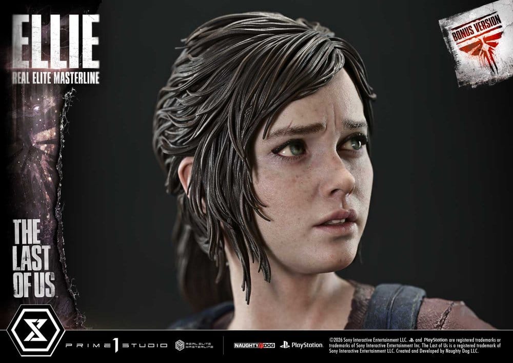 The Last of Us (Part I) Real Elite Masterline Estatua 1/4 Ellie Bonus Version 46 cm