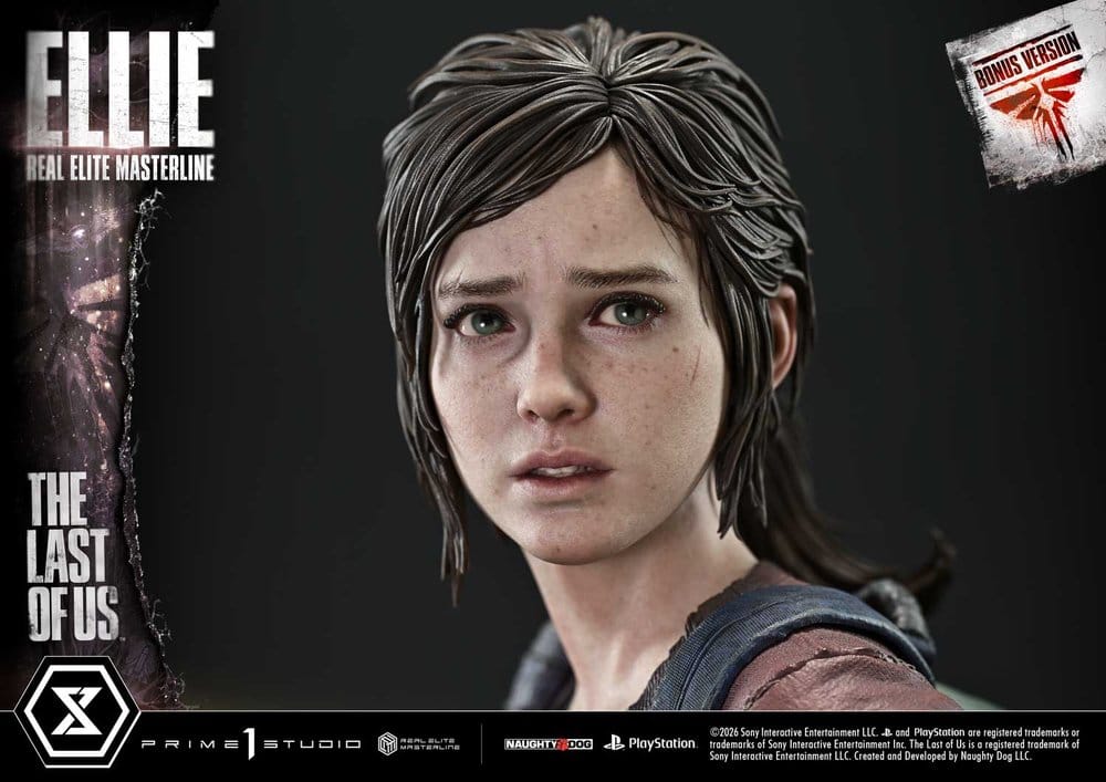 The Last of Us (Part I) Real Elite Masterline Estatua 1/4 Ellie Bonus Version 46 cm