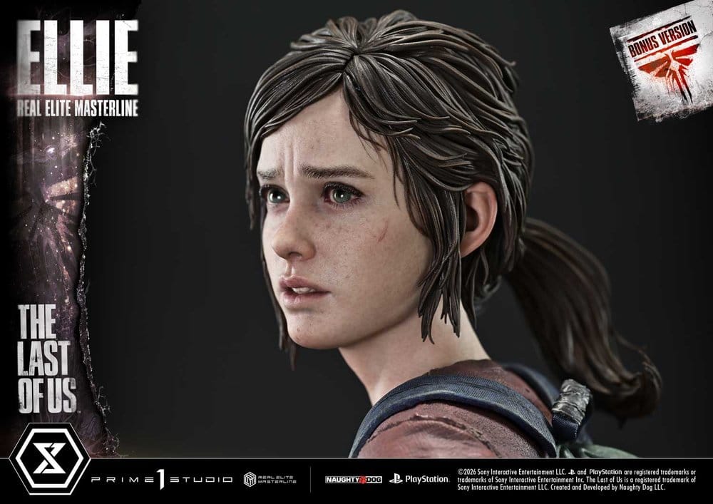 The Last of Us (Part I) Real Elite Masterline Estatua 1/4 Ellie Bonus Version 46 cm