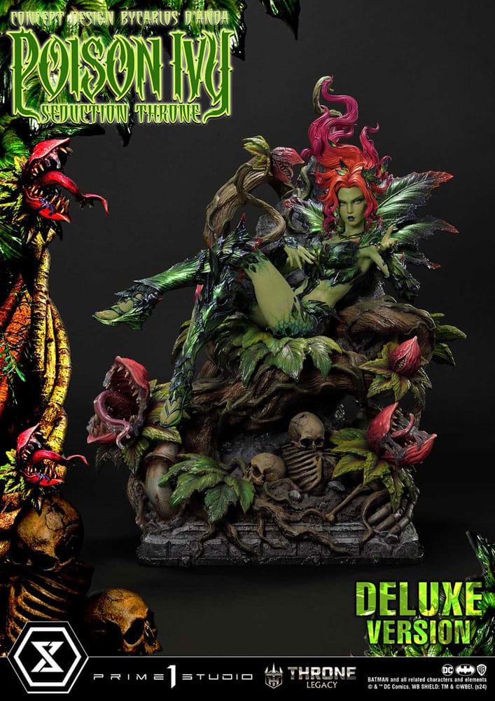DC Comics Estatua 1/4 Throne Legacy Collection Batman Poison Ivy Seduction Throne Deluxe Bonus Version 55 cm - Z POP Toys