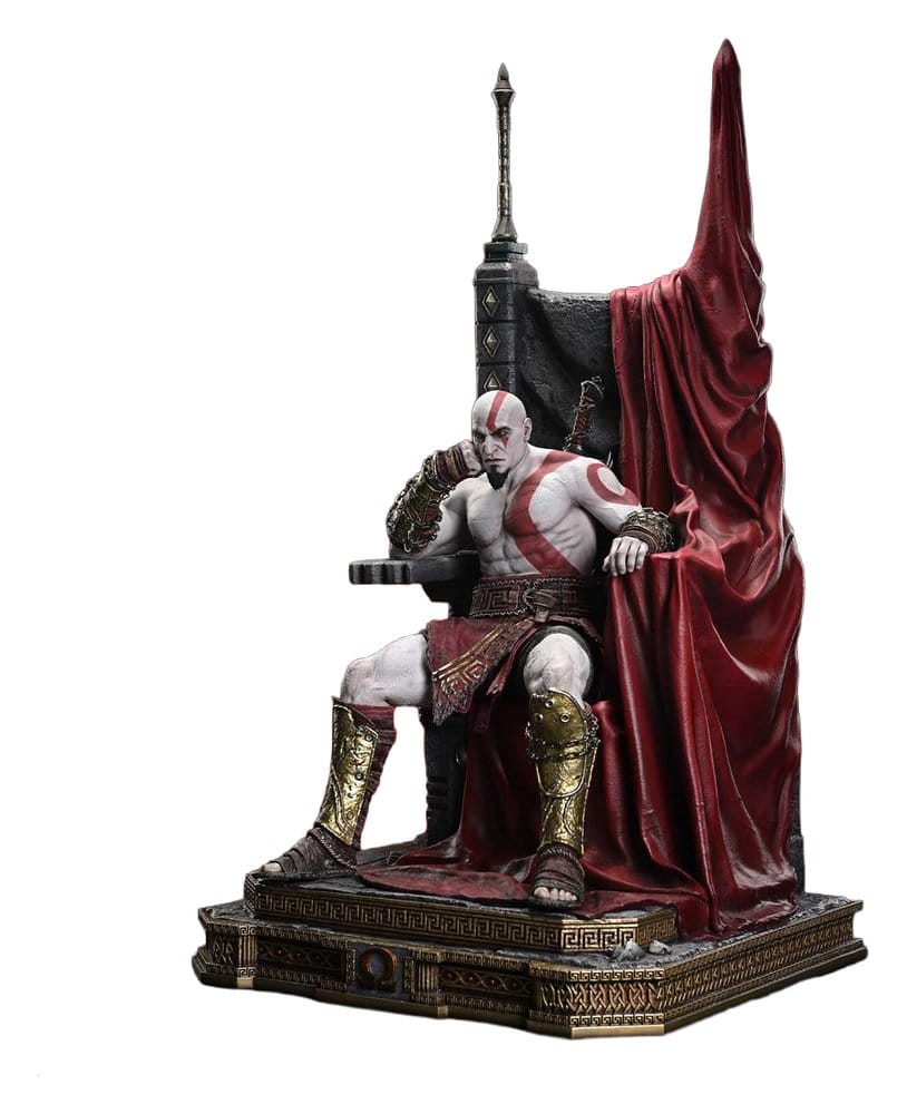 Throne Legacy God of War Series Estatua 1/3 Ragnarok Master Young Kratos 91 cm