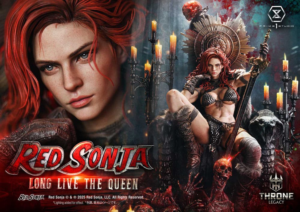 Red Sonja Estatua 1/3 Throne Legacy Collection Red Sonja: Long Live the Queen 77 cm
