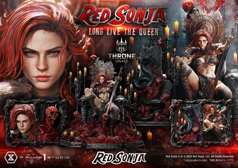 Red Sonja Estatua 1/3 Throne Legacy Collection Red Sonja: Long Live the Queen 77 cm