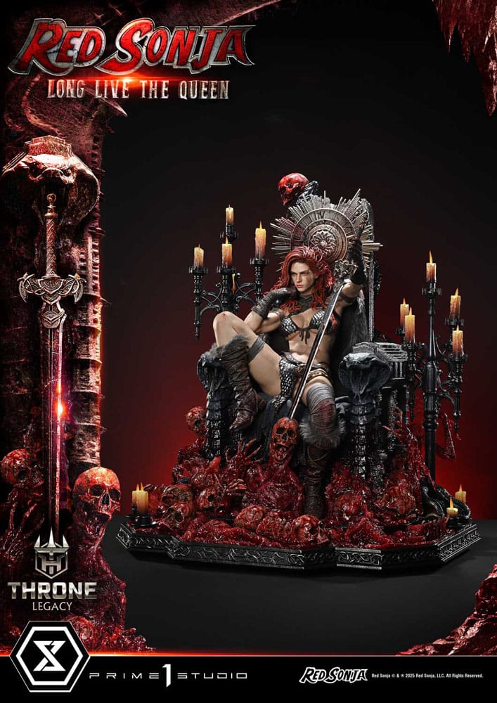 Red Sonja Estatua 1/3 Throne Legacy Collection Red Sonja: Long Live the Queen 77 cm
