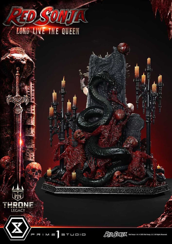 Red Sonja Estatua 1/3 Throne Legacy Collection Red Sonja: Long Live the Queen 77 cm
