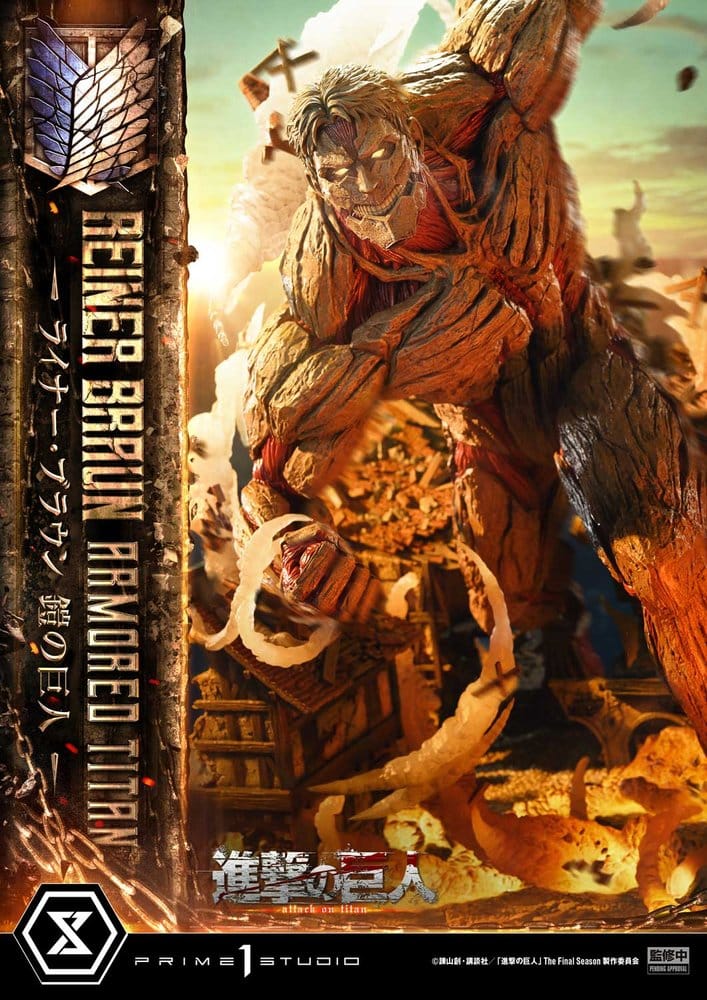 Ataque a los Titanes (TV animation) Ultimate Diorama Masterline Estatua Reiner Braun Armored Titan 75 cm