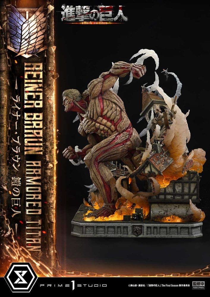 Ataque a los Titanes (TV animation) Ultimate Diorama Masterline Estatua Reiner Braun Armored Titan 75 cm