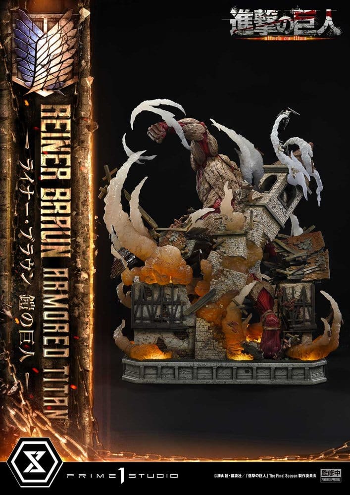 Ataque a los Titanes (TV animation) Ultimate Diorama Masterline Estatua Reiner Braun Armored Titan 75 cm