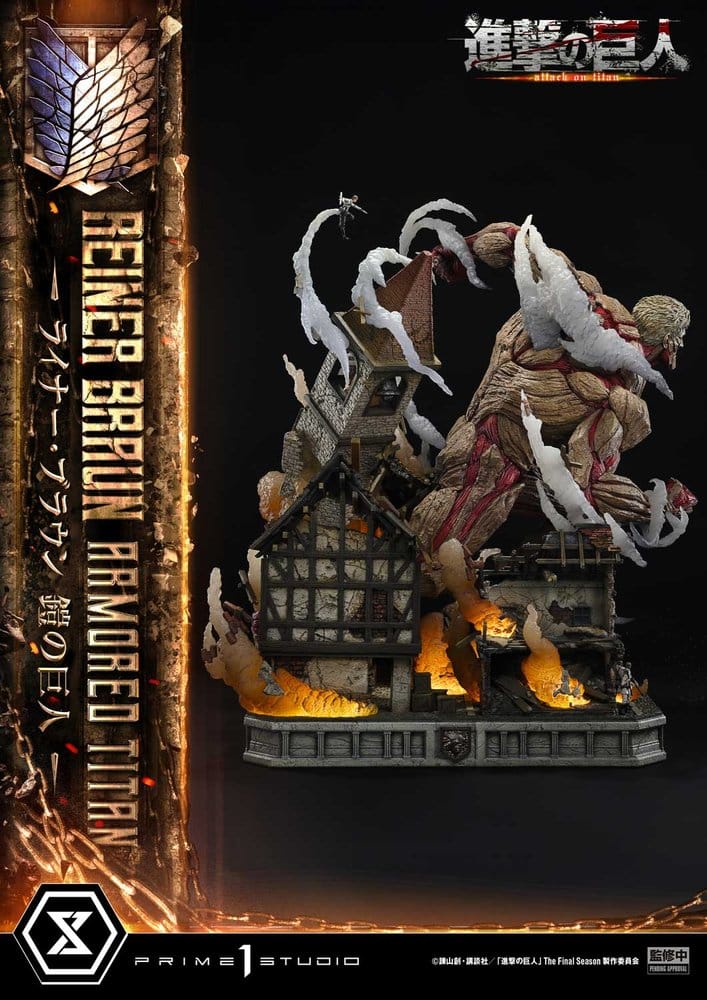 Ataque a los Titanes (TV animation) Ultimate Diorama Masterline Estatua Reiner Braun Armored Titan 75 cm