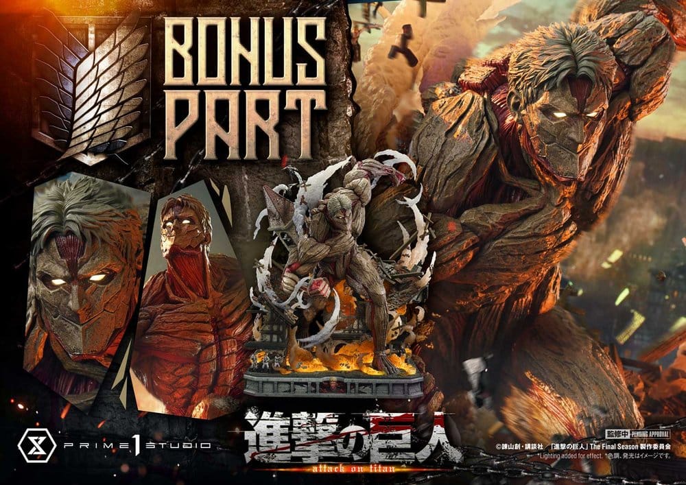 Ataque a los Titanes (TV animation) Ultimate Diorama Masterline Estatua Reiner Braun Armored Titan Bonus Version 75 cm