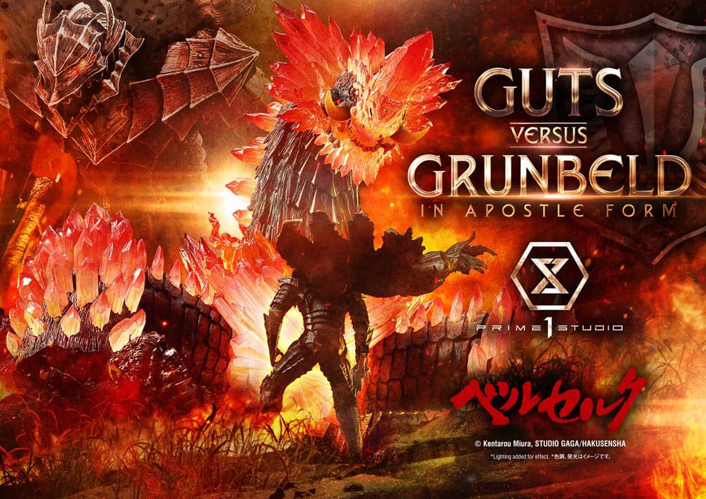 Berserk Estatua Ultimate Diorama Masterline Series Berserk Guts vs. Grunbeld in Apostle Form 58 cm