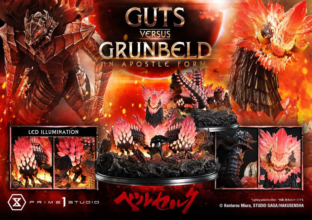 Berserk Estatua Ultimate Diorama Masterline Series Berserk Guts vs. Grunbeld in Apostle Form 58 cm