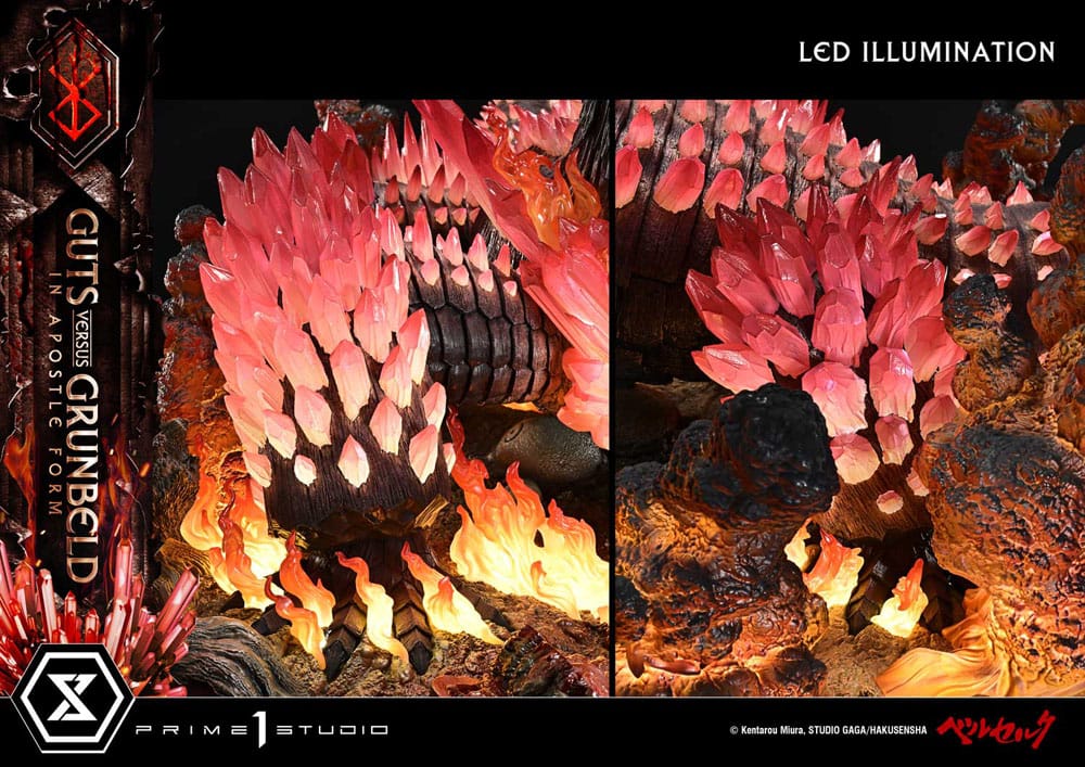 Berserk Estatua Ultimate Diorama Masterline Series Berserk Guts vs. Grunbeld in Apostle Form 58 cm