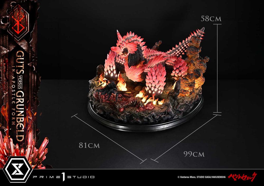 Berserk Estatua Ultimate Diorama Masterline Series Berserk Guts vs. Grunbeld in Apostle Form 58 cm