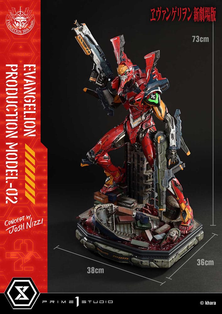 Rebuild of Evangelion Estatua Ultimate Diorama Masterline Series Evangelion Production Model-02 (Concept By Josh Nizzi) 73 cm