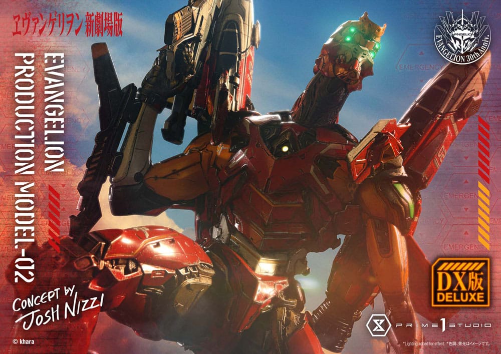 Rebuild of Evangelion Estatua Ultimate Diorama Masterline Series Evangelion Production Model-02 (Concept By Josh Nizzi) Deluxe Bonus Version 73 cm
