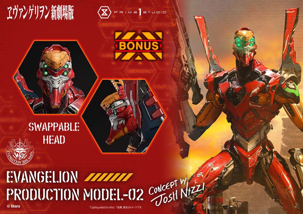 Rebuild of Evangelion Estatua Ultimate Diorama Masterline Series Evangelion Production Model-02 (Concept By Josh Nizzi) Deluxe Bonus Version 73 cm