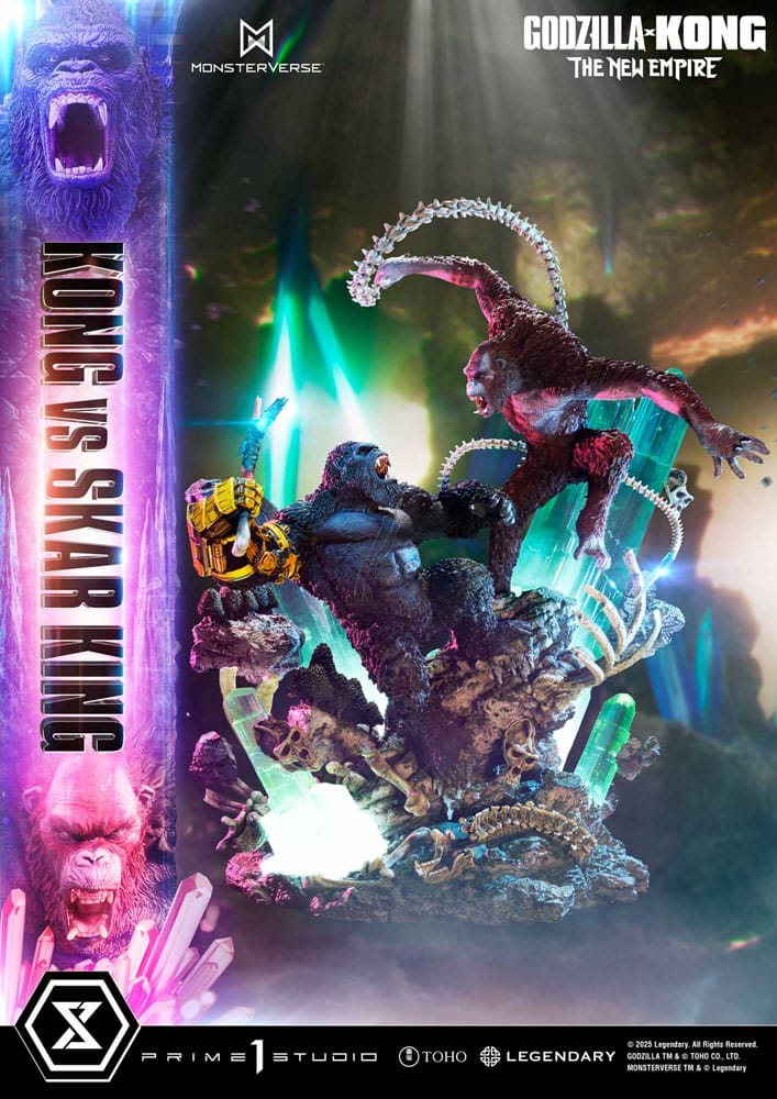 Godzilla x Kong: The New Empire Estatua Ultimate Diorama Masterline Series Kong vs Skar King 104 cm