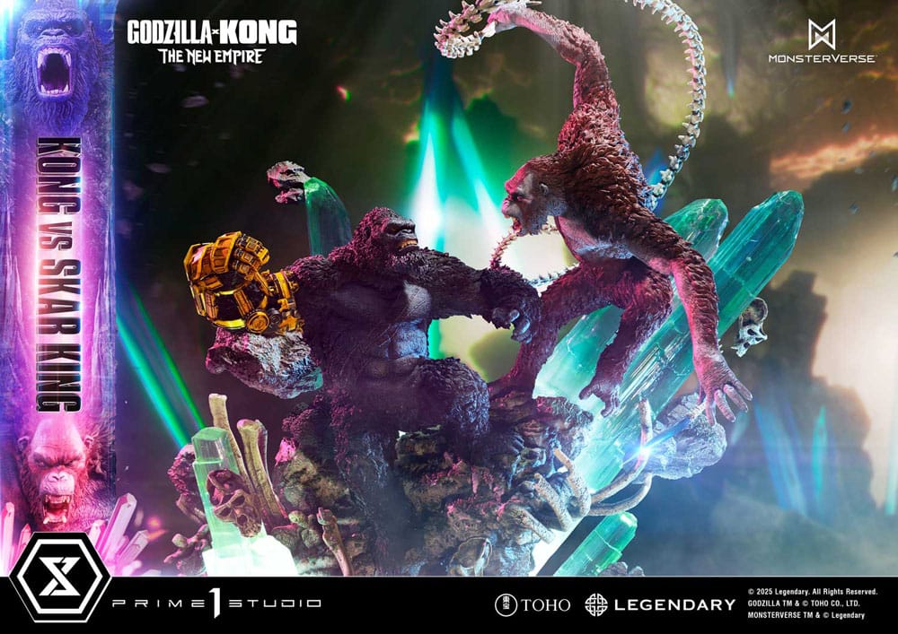 Godzilla x Kong: The New Empire Estatua Ultimate Diorama Masterline Series Kong vs Skar King 104 cm