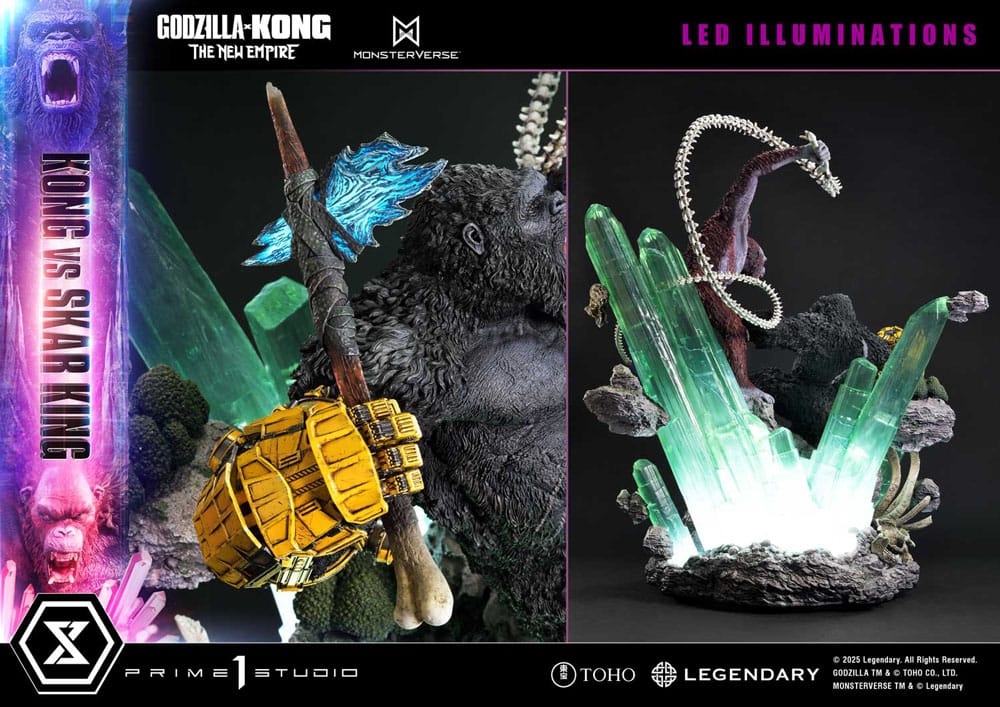 Godzilla x Kong: The New Empire Estatua Ultimate Diorama Masterline Series Kong vs Skar King 104 cm