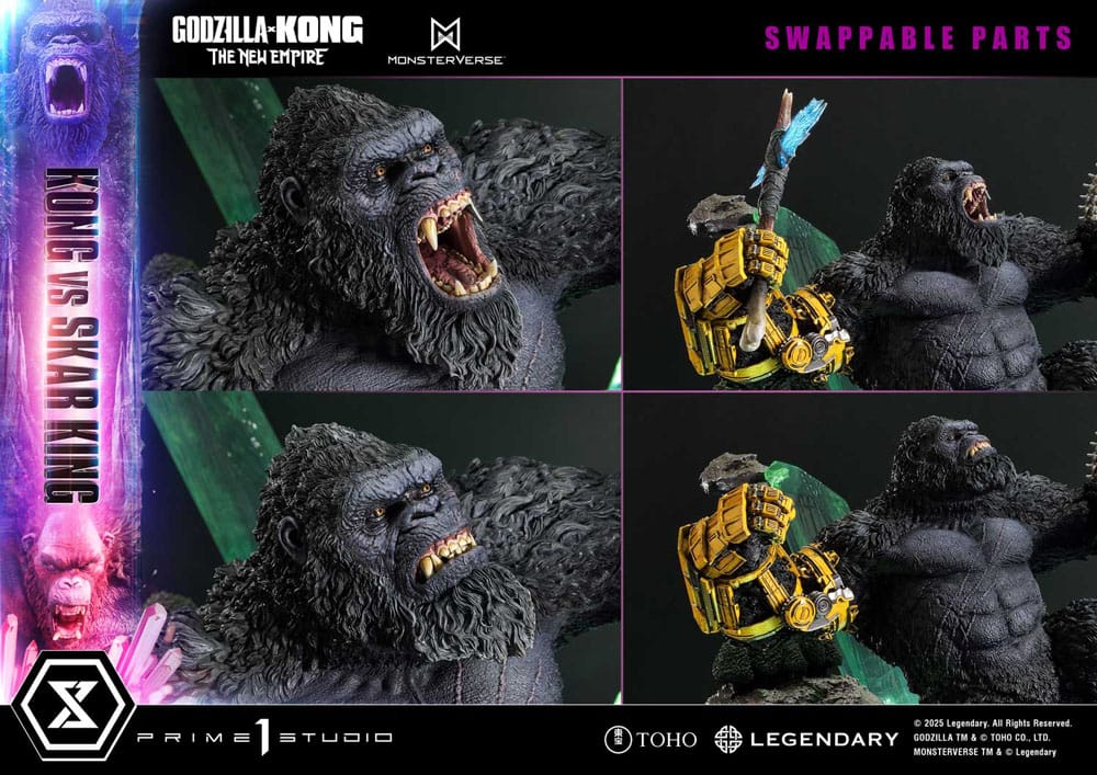 Godzilla x Kong: The New Empire Estatua Ultimate Diorama Masterline Series Kong vs Skar King 104 cm