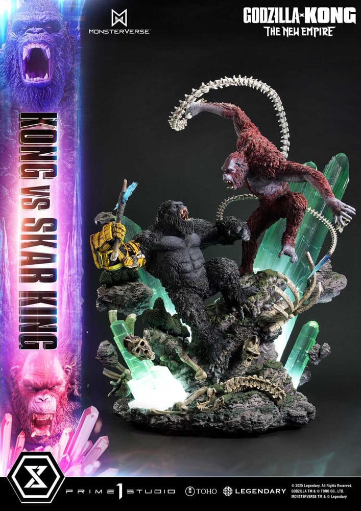 Godzilla x Kong: The New Empire Estatua Ultimate Diorama Masterline Series Kong vs Skar King 104 cm