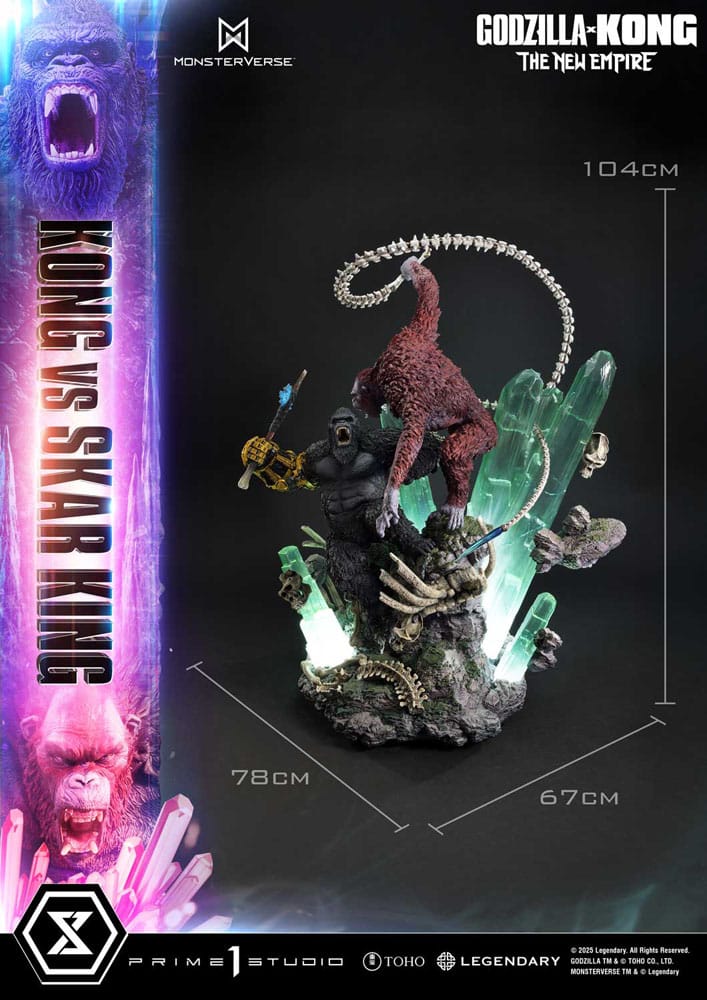 Godzilla x Kong: The New Empire Estatua Ultimate Diorama Masterline Series Kong vs Skar King 104 cm