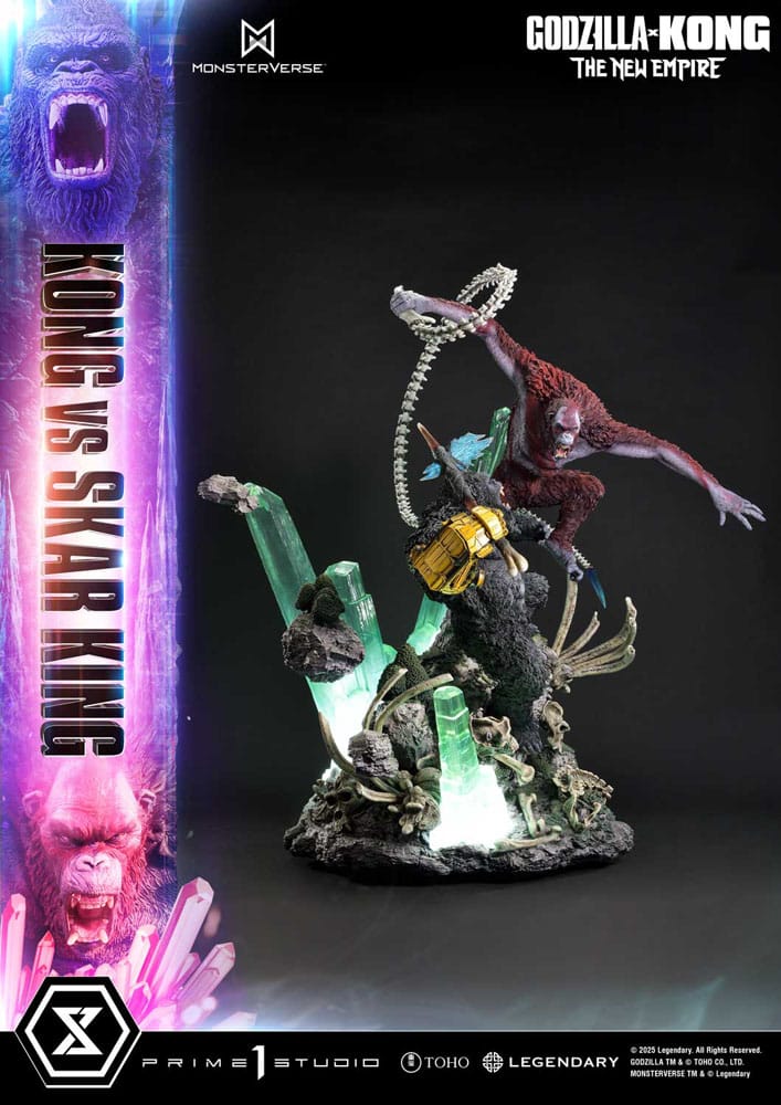 Godzilla x Kong: The New Empire Estatua Ultimate Diorama Masterline Series Kong vs Skar King 104 cm