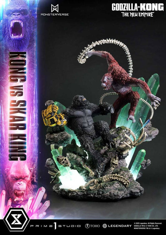 Godzilla x Kong: The New Empire Estatua Ultimate Diorama Masterline Series Kong vs Skar King Bonus Version 104 cm